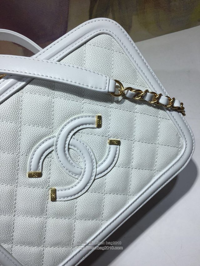 Chanel女包 93342化妝包 魚子醬牛皮 香奈兒化妝包 Chanel手提斜挎包  djc2961